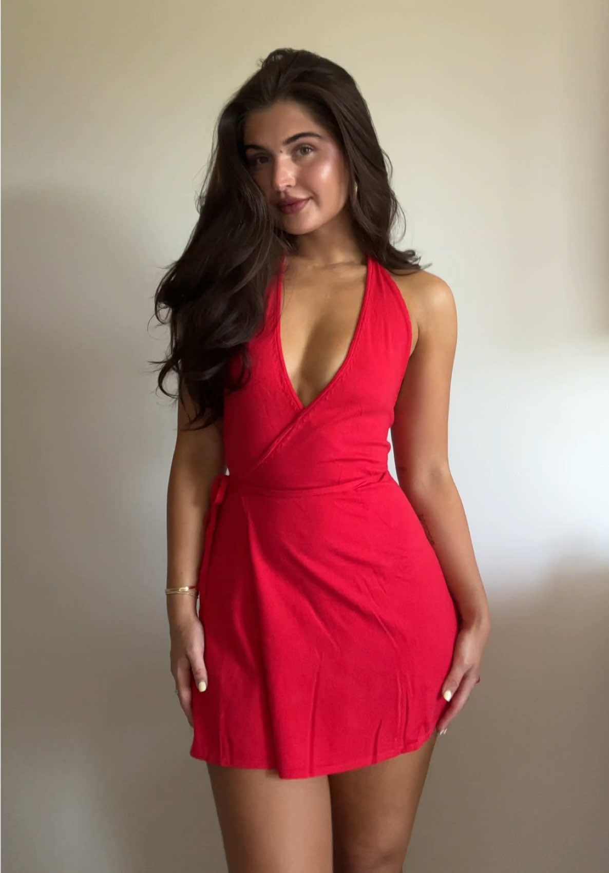 TikTok post by @saramichelle_bb for Frankies Bikinis. Caption reads: @frankiesbikinis Sundae Shop Collection is out....