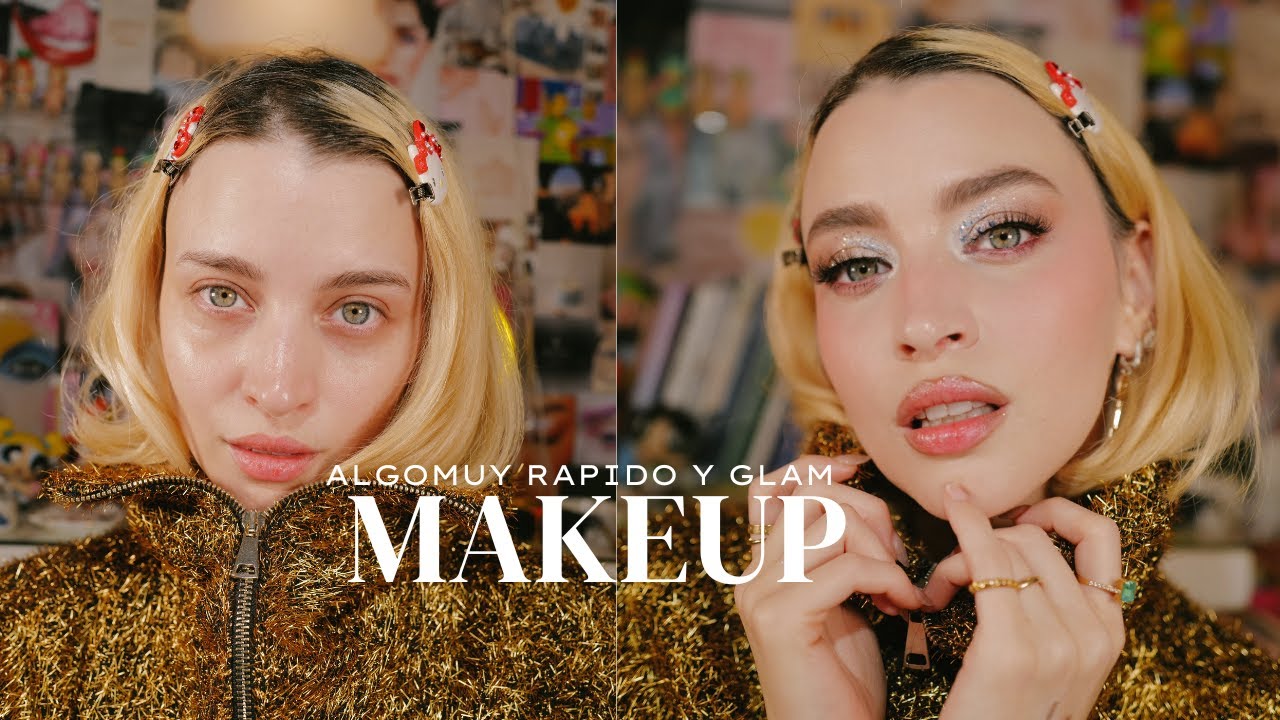 YouTube post by @RosshannaBracho for Jeffree Star Cosmetics. Caption reads: Lazy girl makeup (let's just pretend we're on a....