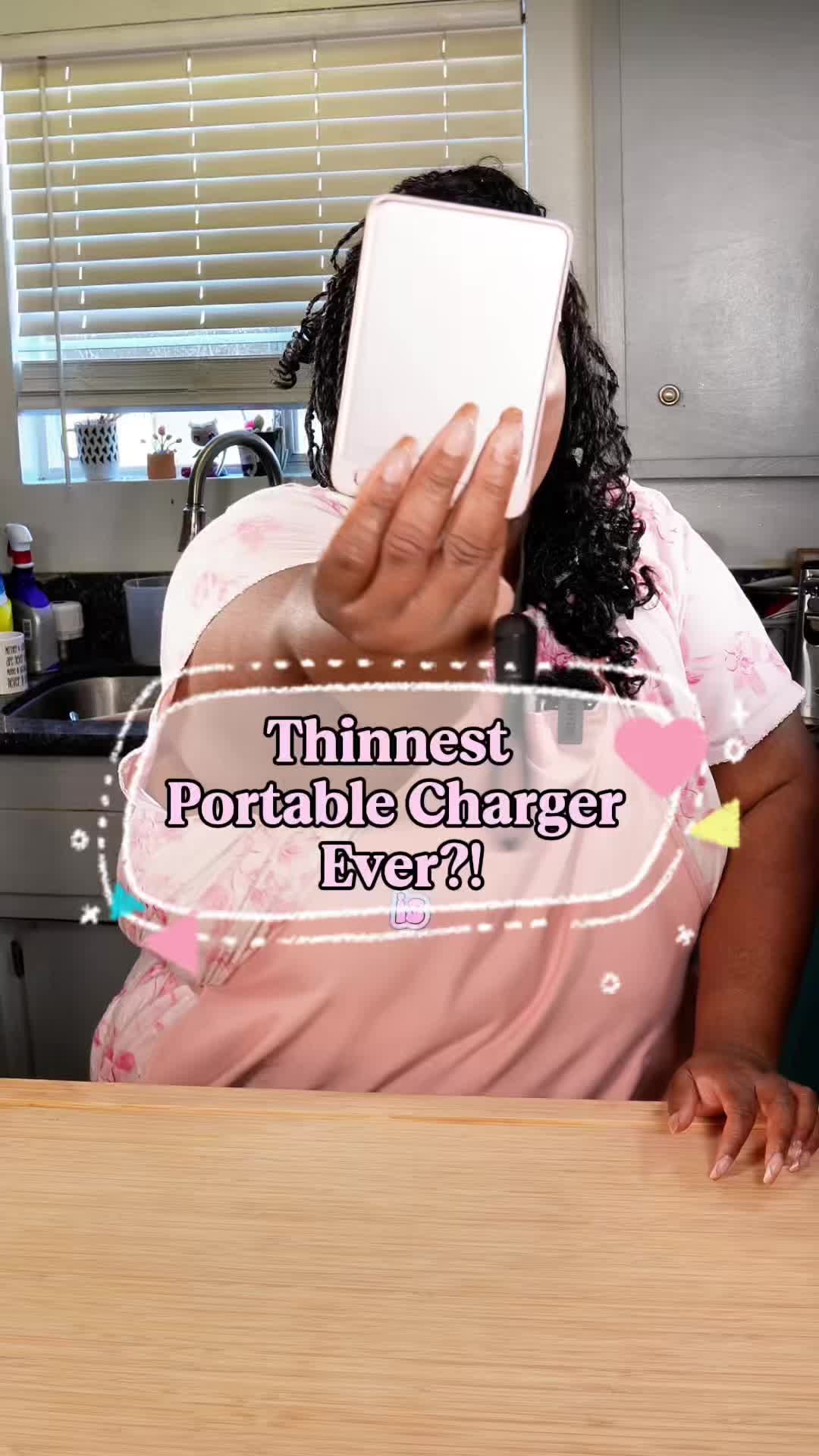 TikTok post by @ashanwaki for INIU Shop. Caption reads: [...] for the IPhone 17!🩷 @INIU_official....