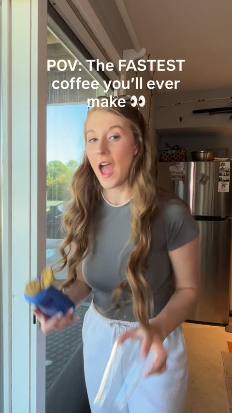 Instagram post by @faithkusnier for Javvy Coffee. Caption reads: @javvycoffee makes it so easy and tasty!.