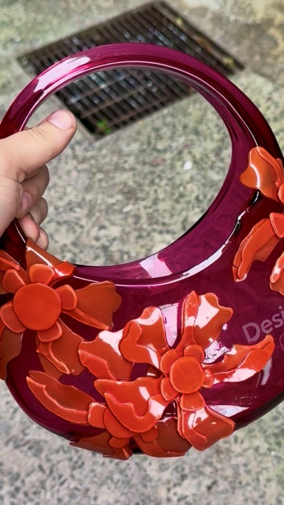 Instagram post by @raiffeglass for Desigual. Caption reads: Master of glass fashion @raiffeglass gives our....