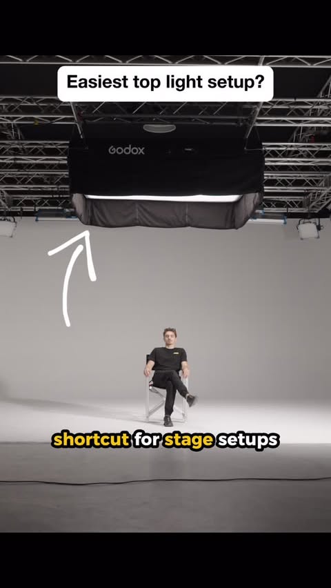 Instagram post by @knowled_global for Godox. Caption reads: [...] information about this fixture on the....