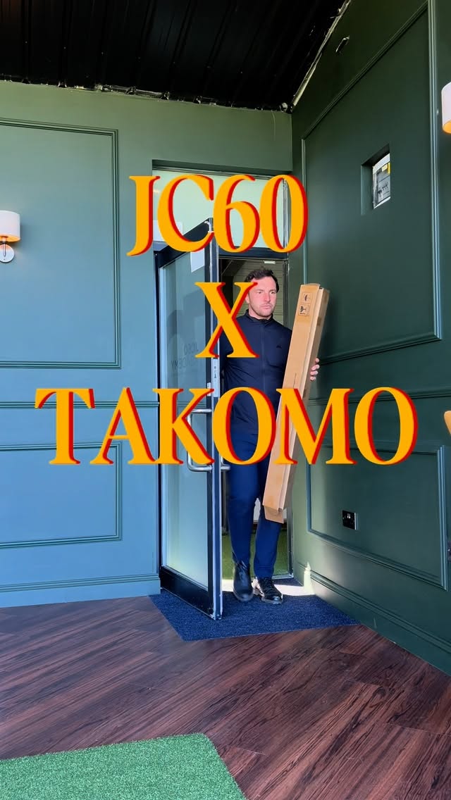 Instagram post by @jc60golf for Takomo Golf. Caption reads: [...] news — I’m officially partnering with....