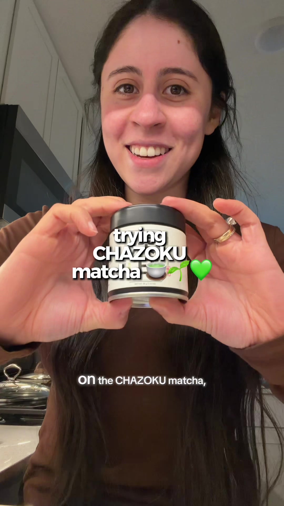 TikTok post by @hiplarissa for Chazoku. Caption reads: [...] for actually lives up to the hype! 🍵....