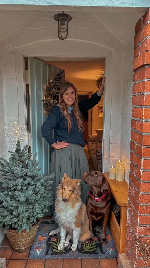 Instagram post by @hercountryliving for Arden Grange. Caption reads: ad Cosy November days from the cottage with Hazel....