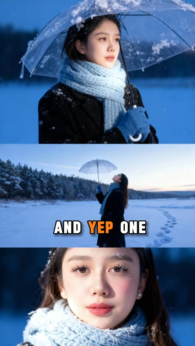 Instagram post by @moodofelle for VivaVideo. Caption reads: Stop scrolling! Wanna look like you took a winter....