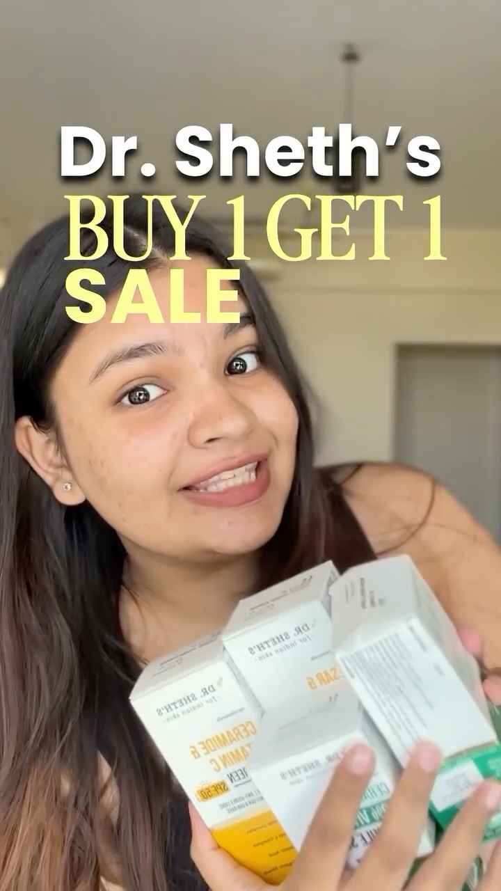 Instagram post by @tiaamittall for Dr Sheths. Caption reads: @drsheths B1G1 sale is now live!! and this is the....