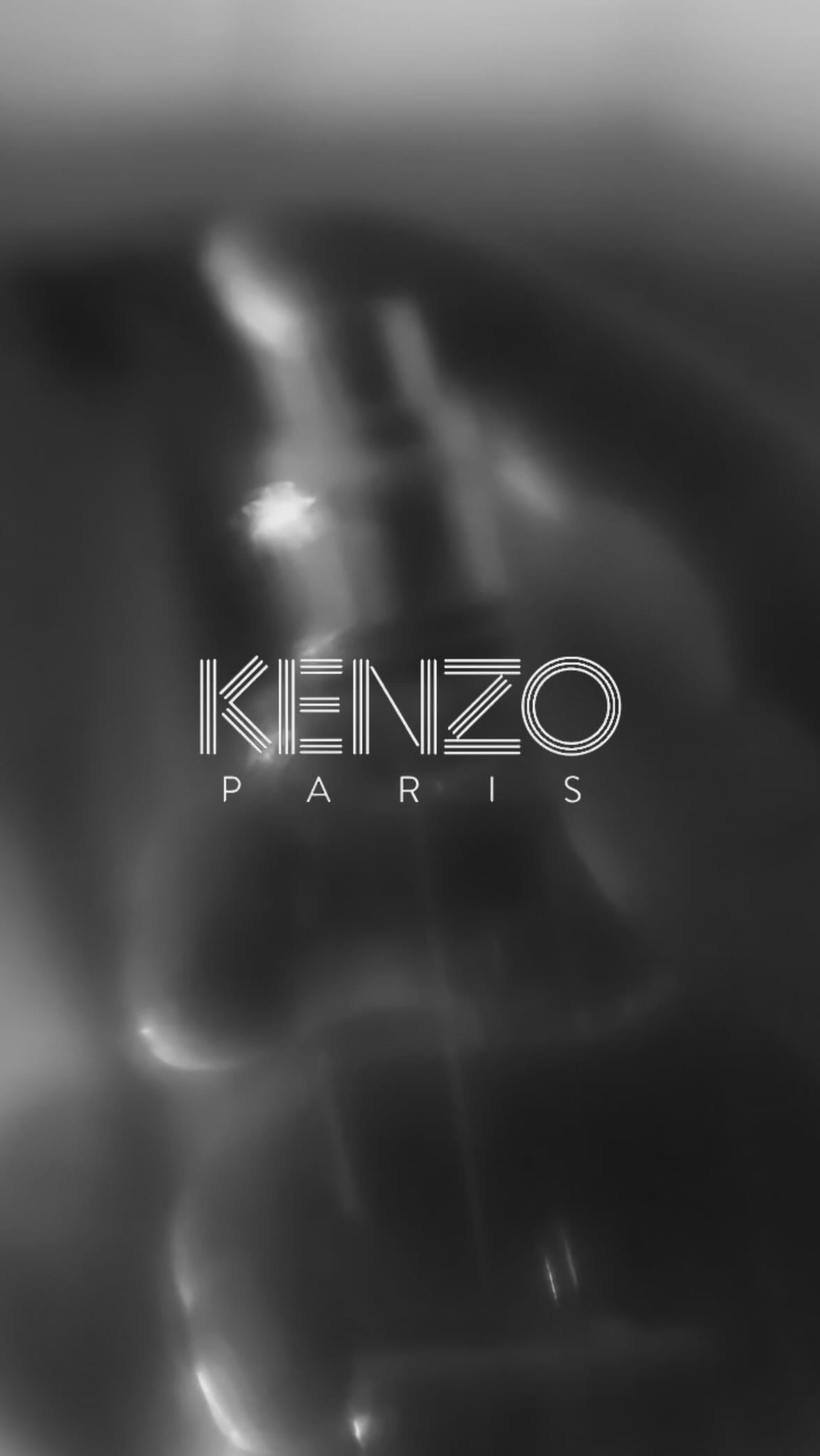 Instagram post by @kara.ins for KENZO Parfums. Caption reads: @kenzoparfums - Flower Ikebana Indigo [...].