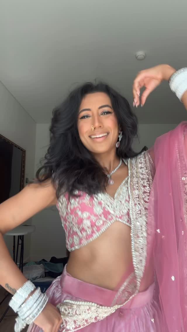 Instagram post by @tushita.shrivastav for LASHKARAA. Caption reads: [...] i’ve probably put on 🌸

outfit from....