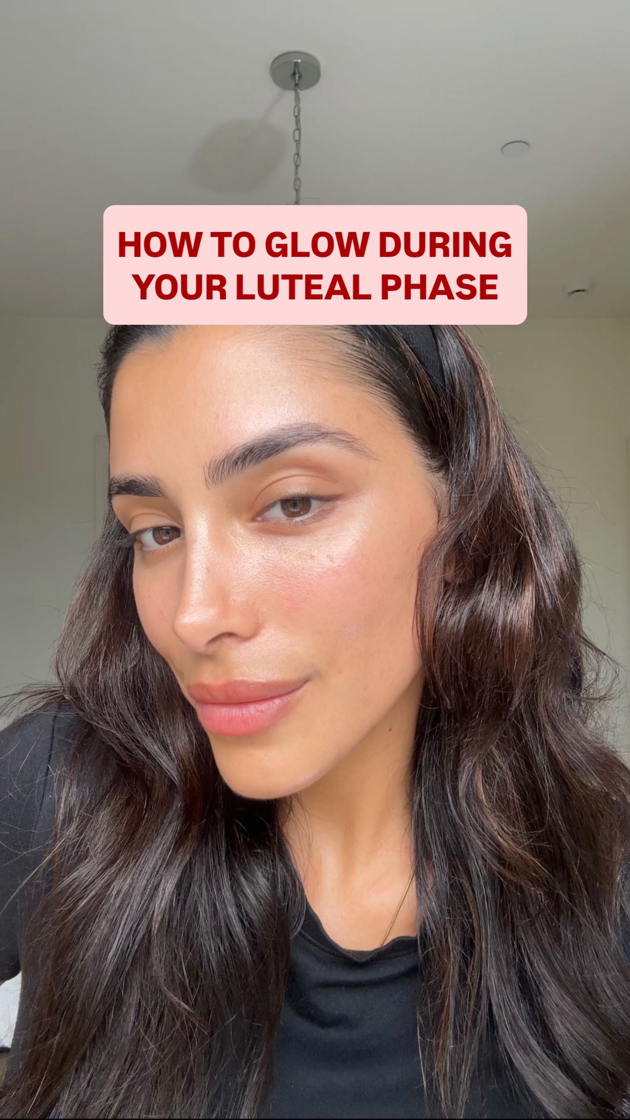 Instagram post by @wellness.pharm for Sky Organics. Caption reads: Luteal phase skin is so real- if you know you....