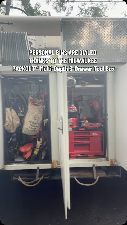 Instagram post by @shaygaff.co for Milwaukee Tool. Caption reads: [...] Check out my shopmy link in my bio!....