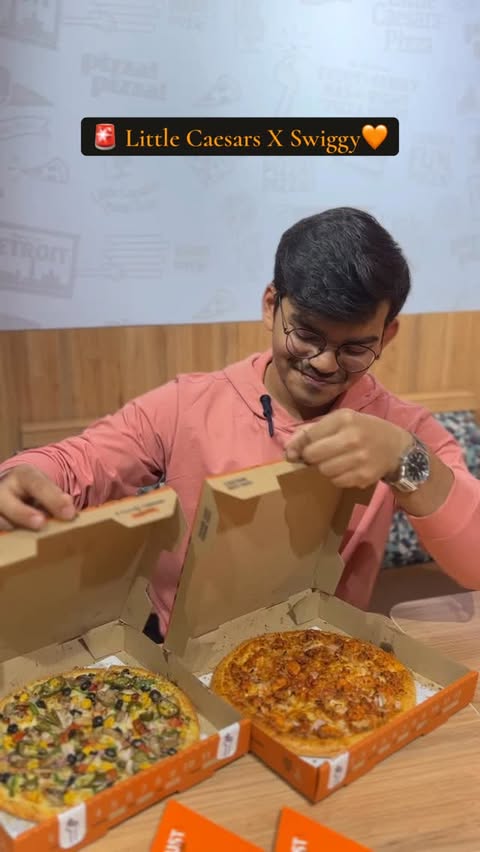 Instagram post by @foodthatmeltshearts for Little Caesars. Caption reads: [...] on 31st Dec 2025 & 1st Jan 2026
At Little....