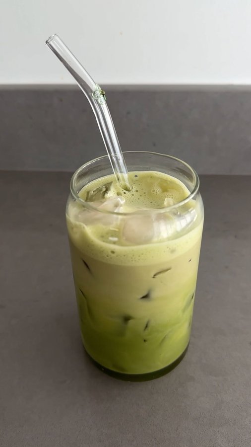 Instagram post by @thecarolinalifestyle for Jade Leaf Matcha. Caption reads: [...] matcha! You can find this new....