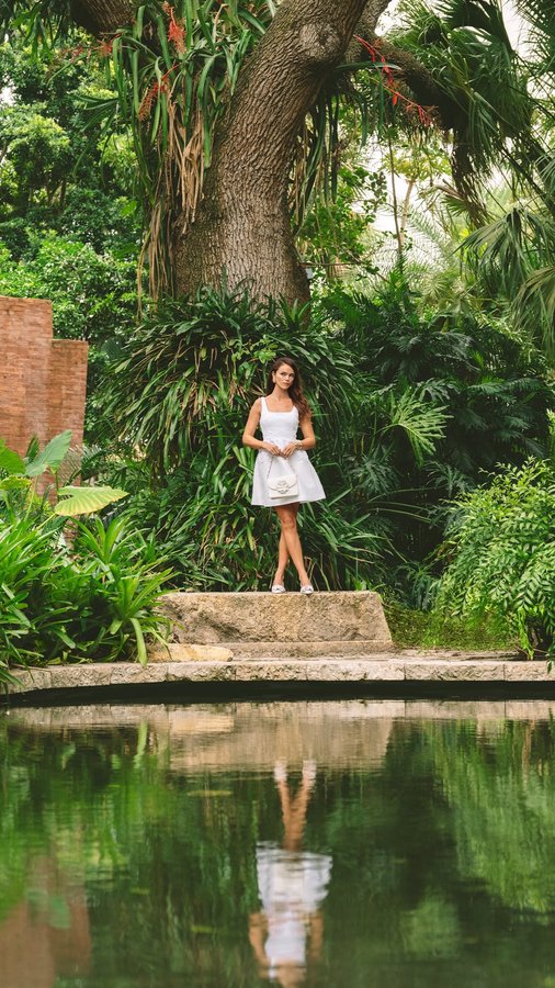 Instagram post by @ann_norton_sculpture_gardens for Lilly Pulitzer. Caption reads: Go behind the scenes with @nickmelephotography as....