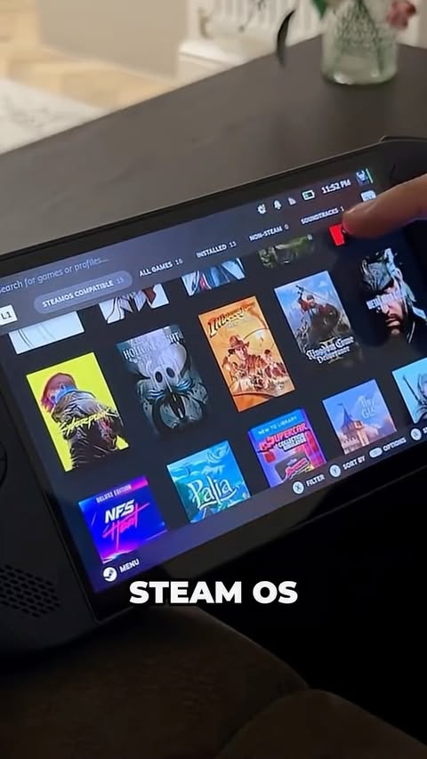 Instagram post by @elcanaldeborti for Lenovo. Caption reads: [...] Alternativa a la Nintendo Switch 2. la....