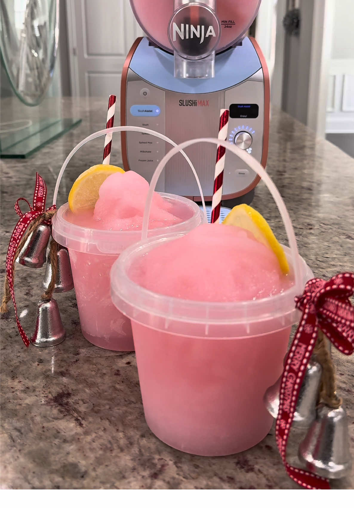 TikTok post by @mrsheadline for Ninja Kitchen. Caption reads: [...] brand new ninja slushy max @ninjakitchen....