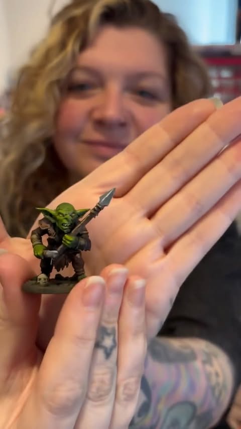 Instagram post by @beejasminepaints for Bambu Lab. Caption reads: [...] something new and the A1 printer from....