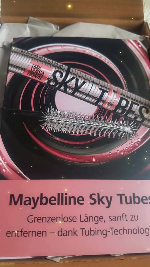 Instagram post by @thenyyaedit for Maybelline New York DE. Caption reads: Ad/ Werbung 💜 Mehr Länge, mehr Definition, null....