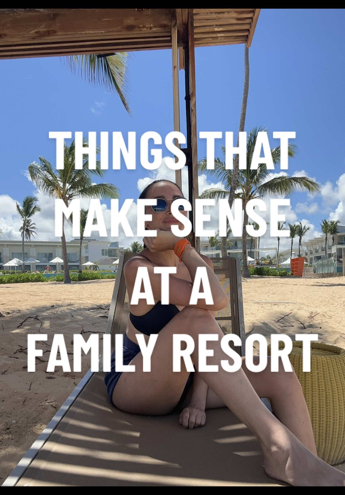 TikTok post by @melissadesm for Air Transat. Caption reads: And the list goes on and on. @NickResortPuntaCana....