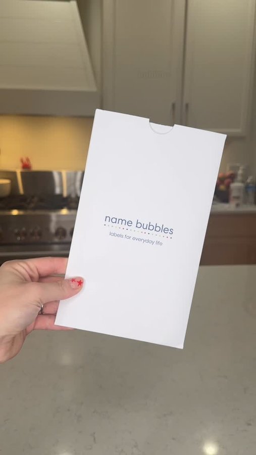 Instagram post by @_james.family for Name Bubbles. Caption reads: [...] Not on my agenda this year 🙅‍♀️....