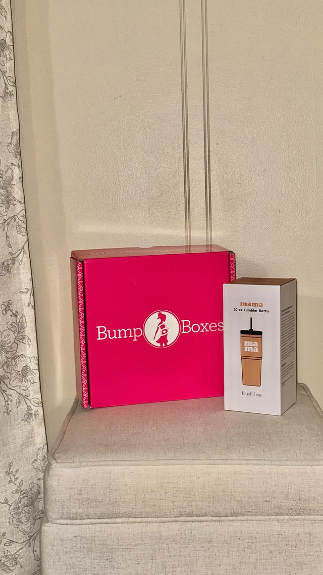 Instagram post by @bettercall_bec for Bump Boxes. Caption reads: [...] the journey into motherhood!!....