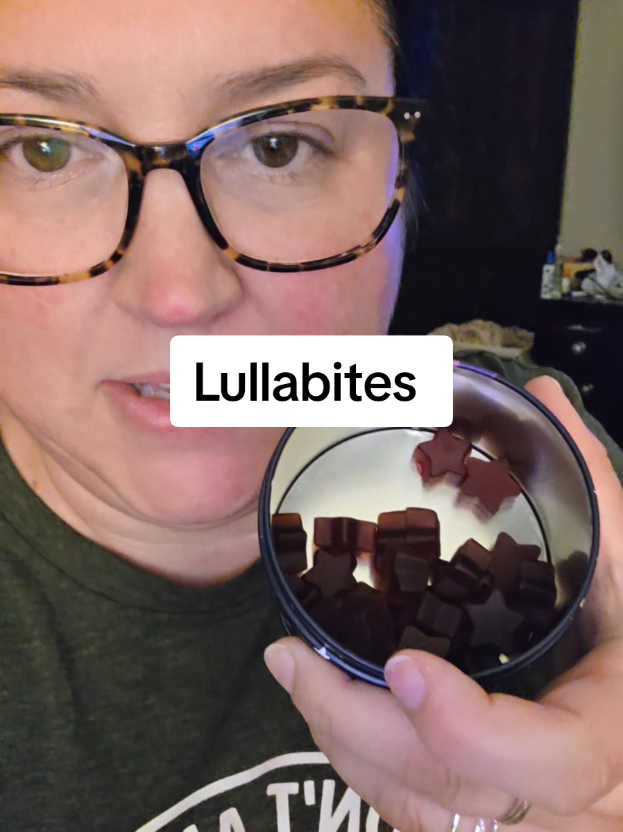 TikTok post by @lindsey_midwestmama for LullaBites. Caption reads: [...] worked wonders for my sleep! @Lulla....