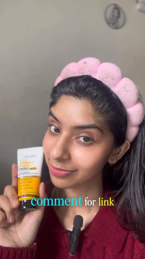 Instagram post by @taniishaa__58 for Dr Sheths. Caption reads: Lightweight sun protection that actually cares for....