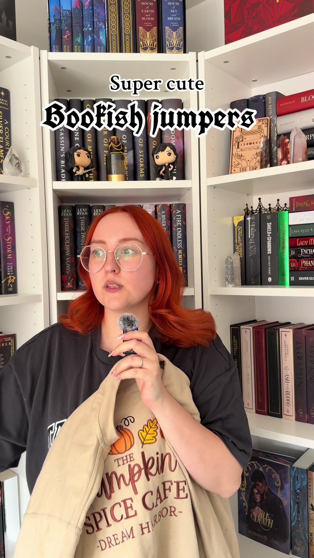 TikTok post by @acourtofspicybooks for Harpercollinsuk. Caption reads: And they’re half price 😘 #booktok #bookishmerch....