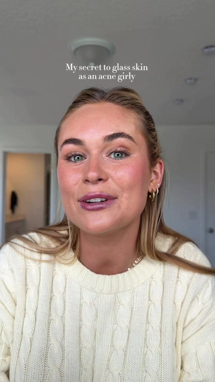 TikTok post by @kylensuttner for Hard Candy. Caption reads: [...] me that glass skin look 👏🏼💖 The @Hard....