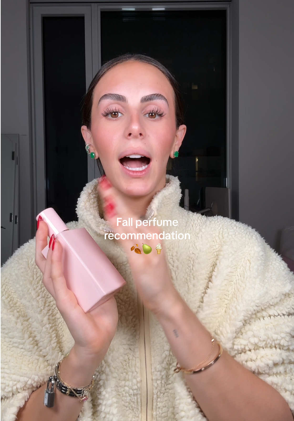 TikTok post by @lauragalebe for Dolce&Gabbana. Caption reads: This is the perfect fall transition scent if you....