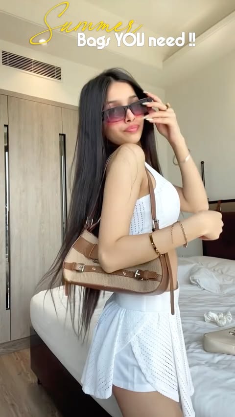 Instagram post by @premakshii_ for Lulu & Sky. Caption reads: Serving summer looks with @myluluandsky 👜bags. .....