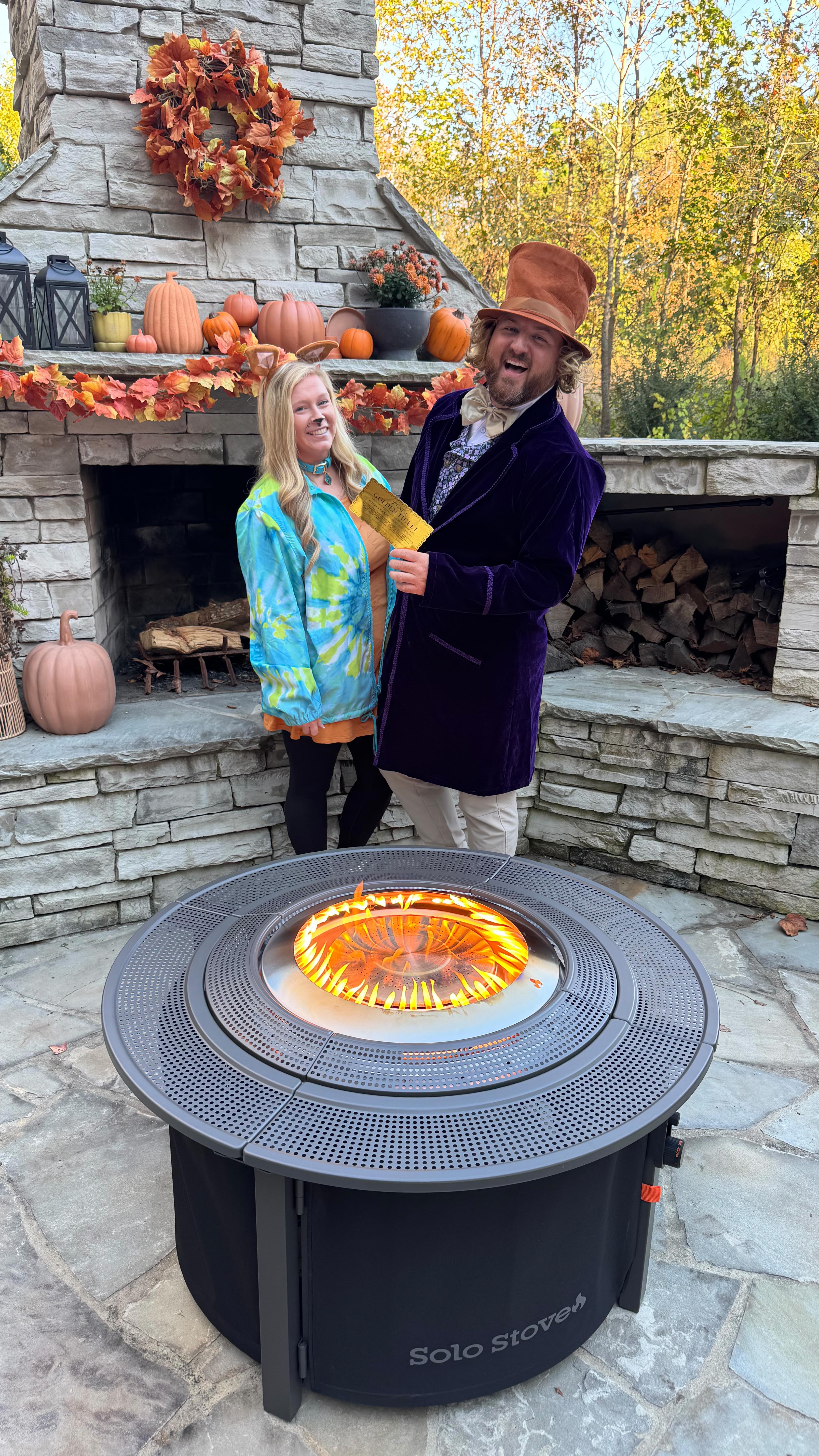 Instagram post by @the_tolers for solostove. Caption reads: Halloween wasn’t supposed to be this easy....