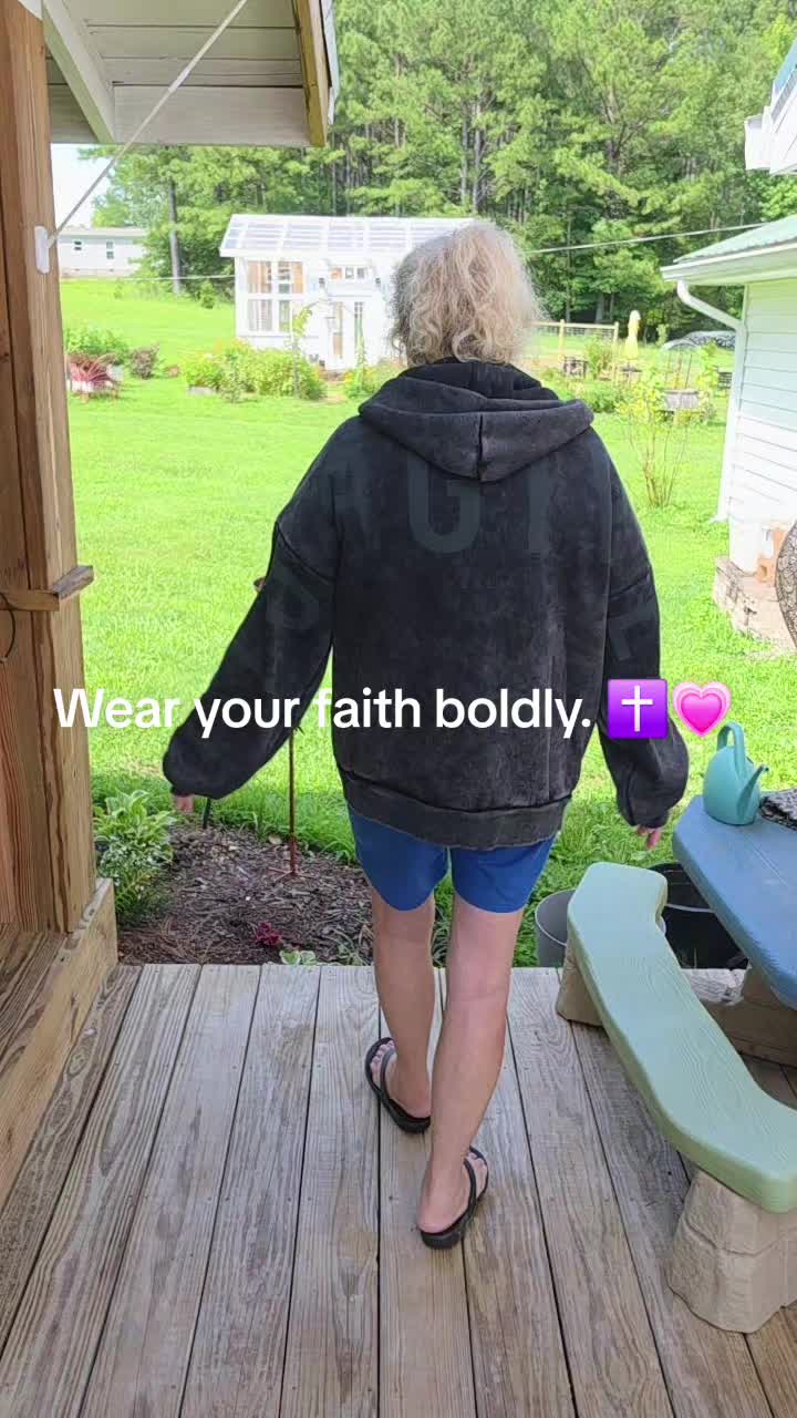 TikTok post by an influencer for God’s Love Overcomes. Caption reads: [...] #ChristianTikTok @God’s Love Overcomes.