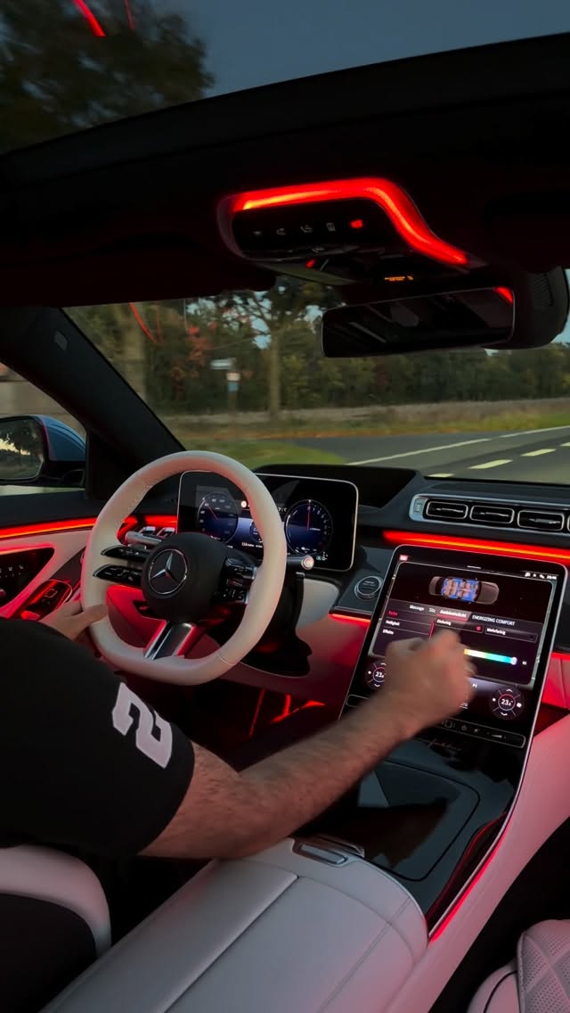 Instagram post by @moscarblog for Mercedes-Benz. Caption reads: Listen to the Sounds of the Mercedes-Benz S580e in....