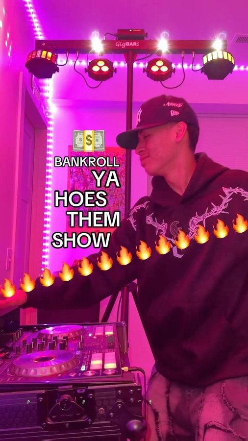 Instagram post by @dj_917josh for Nevstudio. Caption reads: clothes from @nevstudiostreetwear‼️🙌🏽 

#dj....