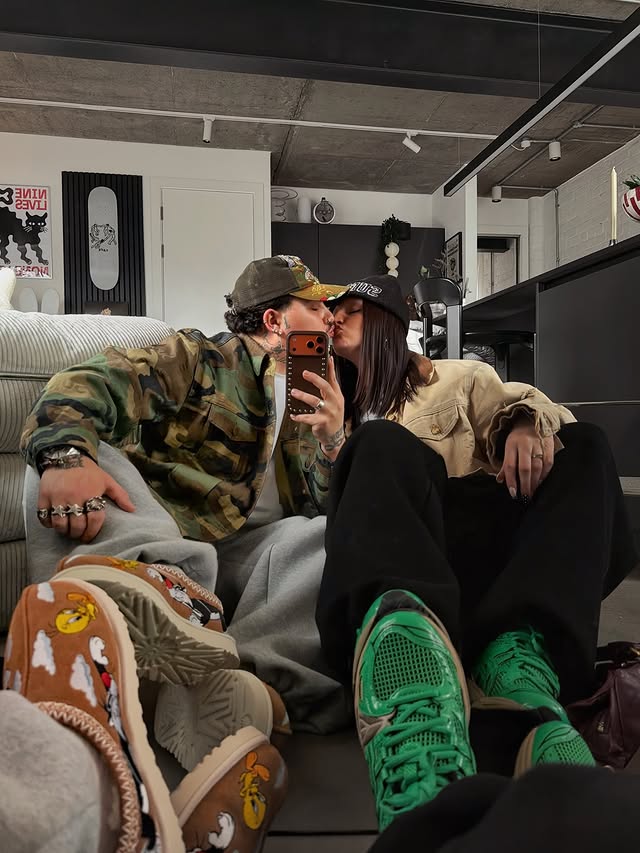 Instagram post by @joannahstyle for StockX. Caption reads: Love is in the fits this valentines 💚 @stockx /....