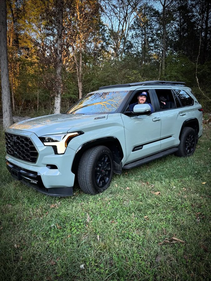 Instagram post by @rcrouser for Toyota USA. Caption reads: Excited to officially announce my partnership with....