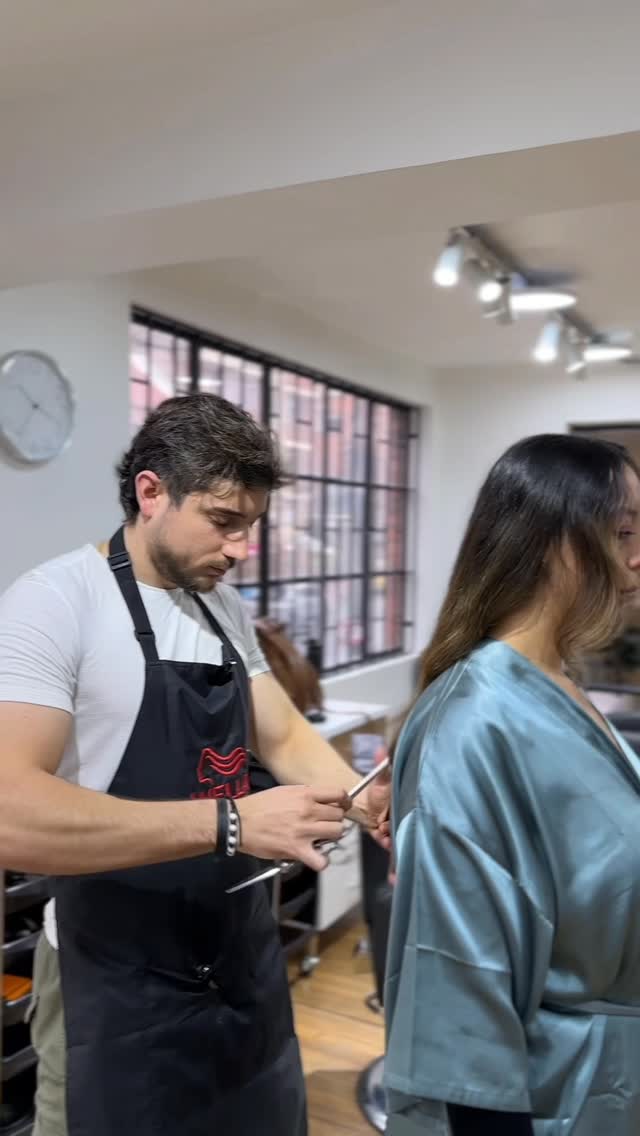 Instagram post by @jhanestrada8 for Wella Professionals Chile. Caption reads: #haircut un buen corte permitirá que puedas llevar....