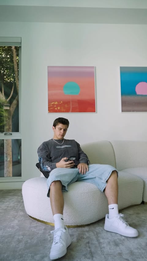 Instagram post by @dangerboydeegan for Hollister. Caption reads: @hollister fit check #hollisterpartner.