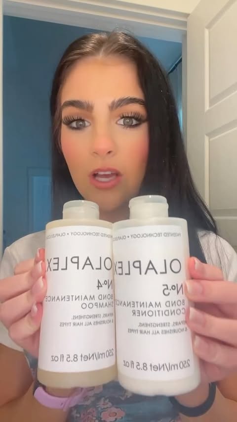 Instagram post by @katebeckelman for OLAPLEX. Caption reads: I LOVE YOU @olaplex 🥹 u saved a wizards hair.....