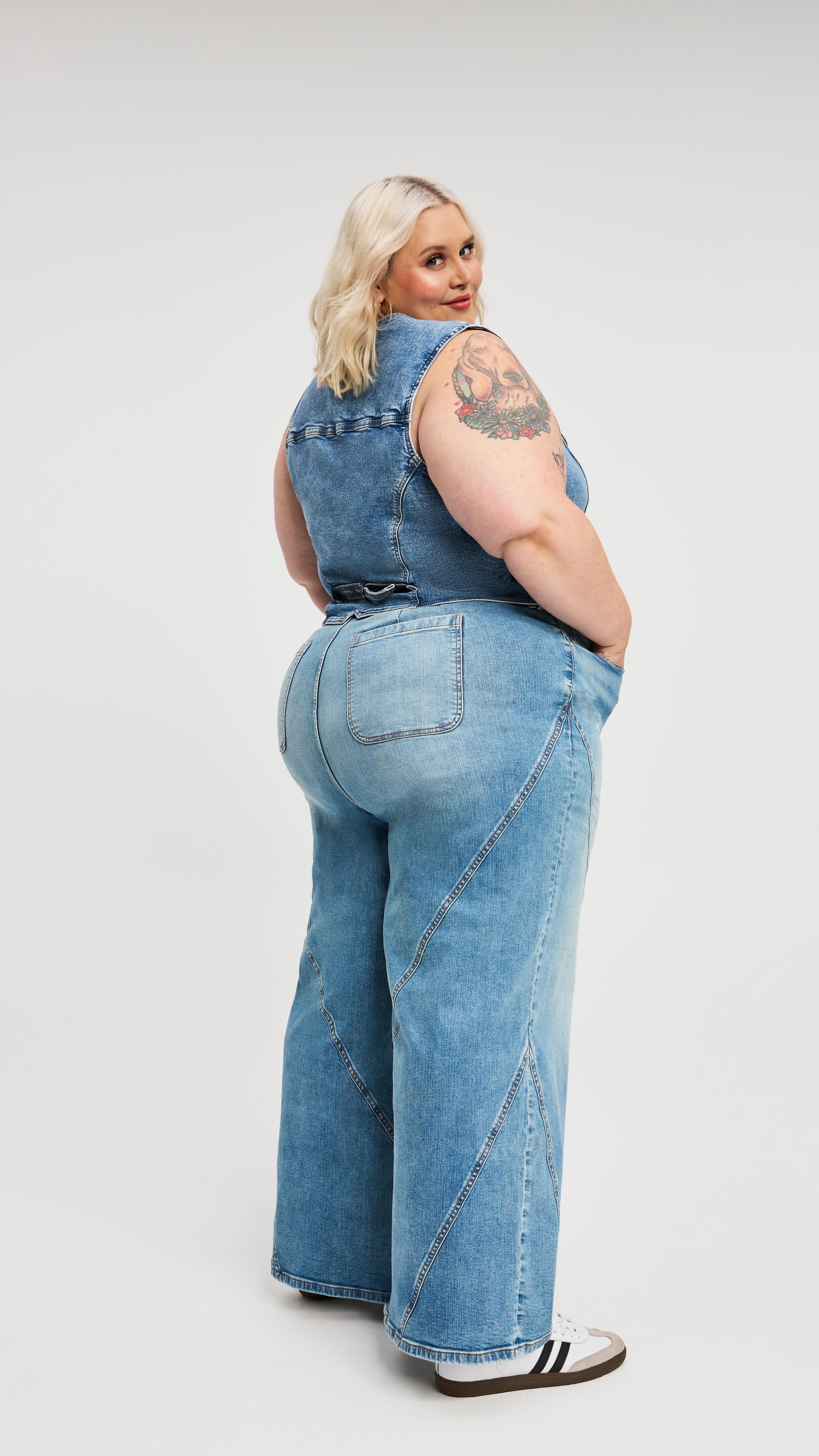 Instagram post by @theabbybible for Torrid. Caption reads: it’s time for us big girls to fall back in love....