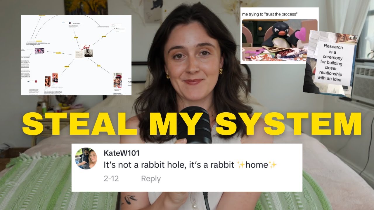 YouTube post by @iamannacorinne for Podia. Caption reads: How to Manage Multiple Interests & Actually CREATE....