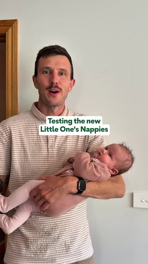 Instagram post by @relatable.teacher.jim for Woolworths. Caption reads: [...] putting Little One’s new nappies from....
