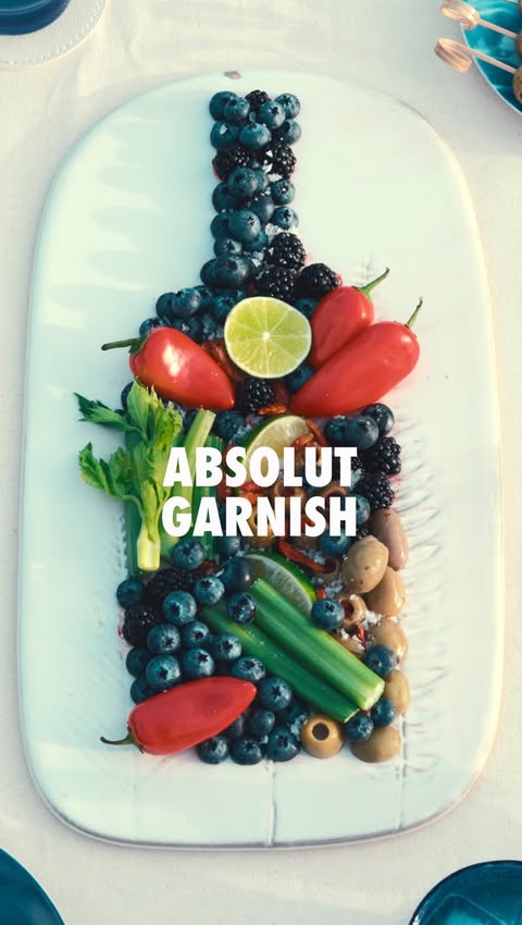 Instagram post by @erinoutdoors for Absolut. Caption reads: [...] hills. Welcome to garnish, the @absolutvodka....