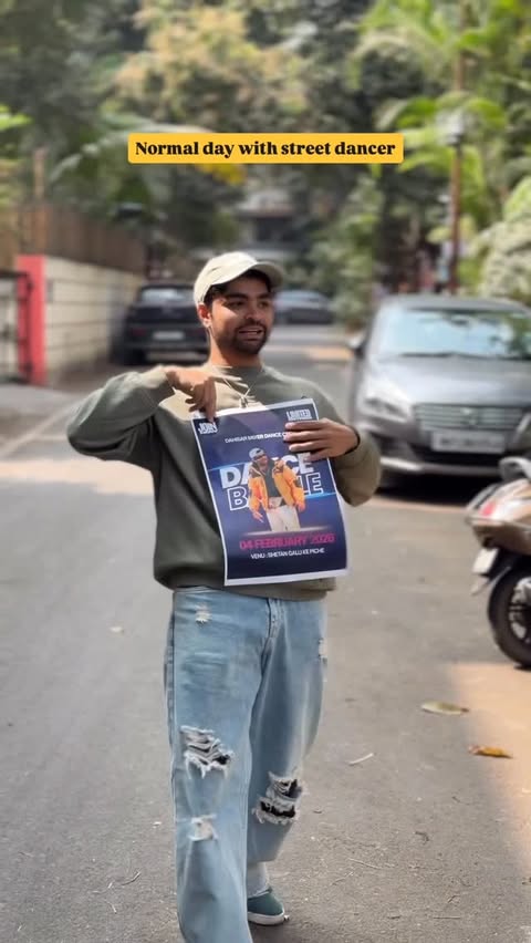 Instagram post by @dannyypandit for Canva. Caption reads: [...] mixer dance battle toh mehi jeetunga canva....