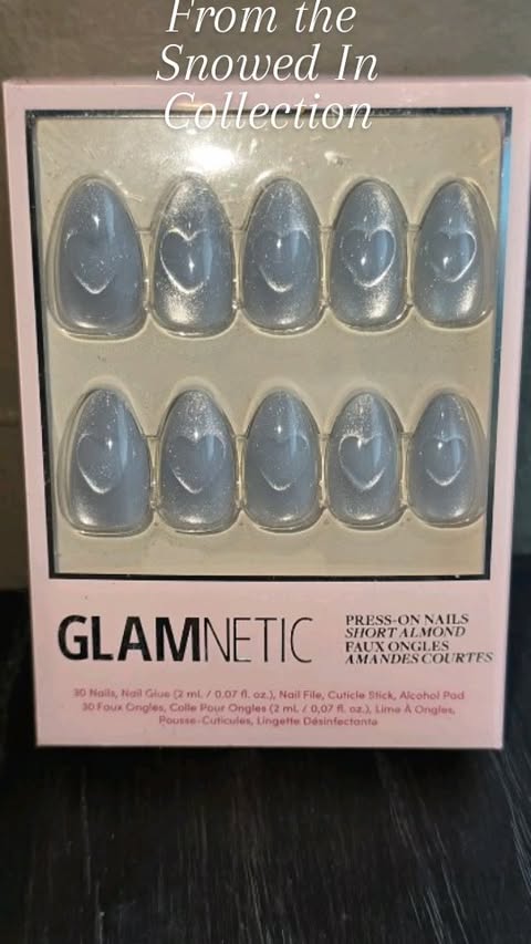 Instagram post by @kittyk_katt for Glamnetic. Caption reads: @glamnetic #giftedbyglamnetic 
From the Snowed In....