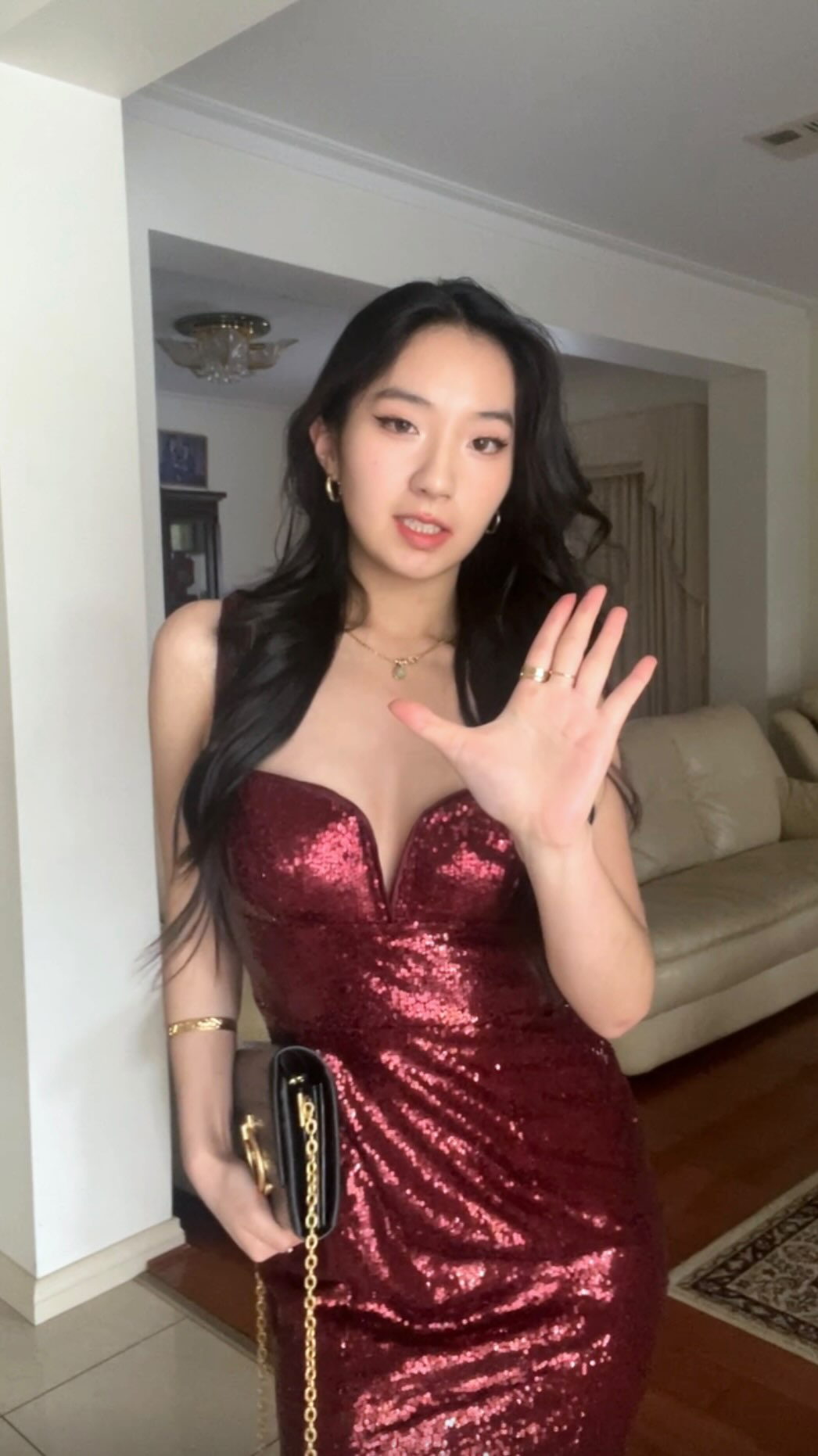 Instagram post by @sallyteaa for Azazie. Caption reads: Put her in Chanel ✨

Azazie’s pop-up store is....