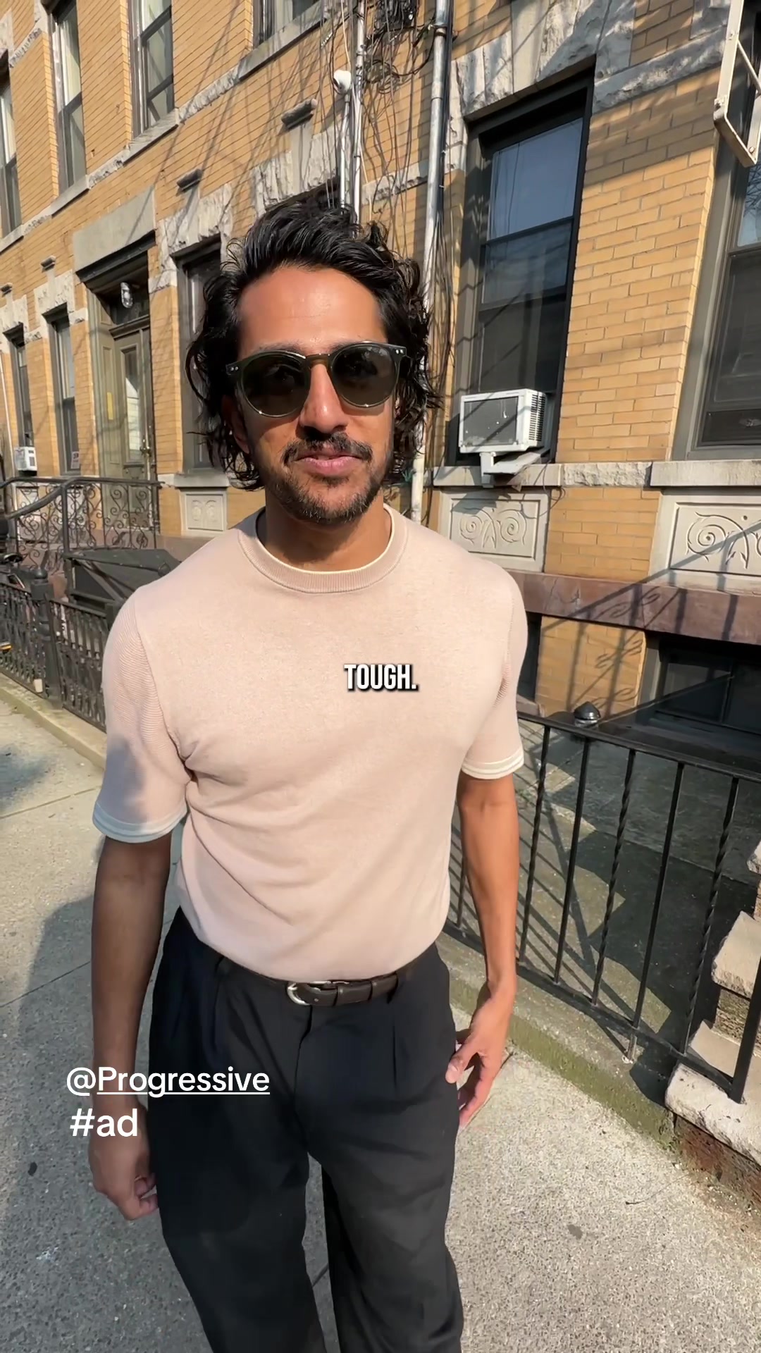 TikTok post by @calebwsimpson for Progressive. Caption reads:  #Ad Ever wonder what it really takes to get into....