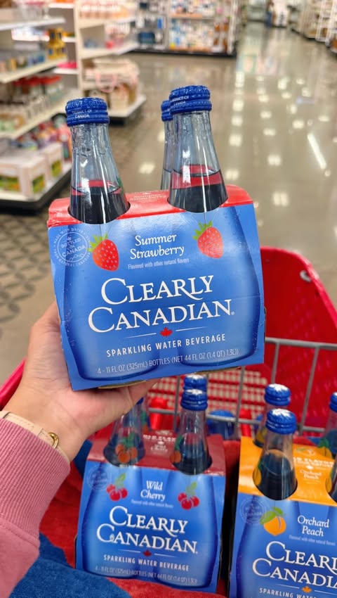 Instagram post by @targetfanatic for Clearly Canadian. Caption reads: [...] ultimate Summer drink at Target!....