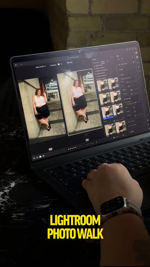 Instagram post by @nicolebreanne for Adobe Photoshop Lightroom. Caption reads: A little recap of the World Photography Day....